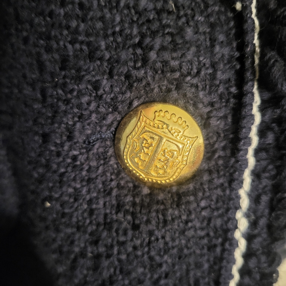 Talbots Navy Blue Womens Tweed Blazer Jacket, Plus Size 24W NEW w/TAG - Picture 6 of 11